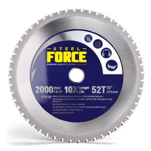 스틸포스 금속 절단기날 10인치 원형팁쇼 TH-SC255SB