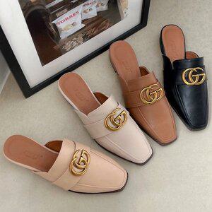 [더힐][더힐슈즈] 골드 씨쥐 여성여자 로퍼 뮬 블로퍼 슬리퍼 3cm/4color qmn3303