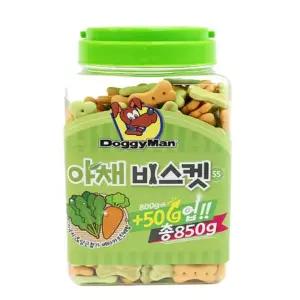 도기맨 야채 비스켓 SS 850g 대용량 강아지 과자 쿠키