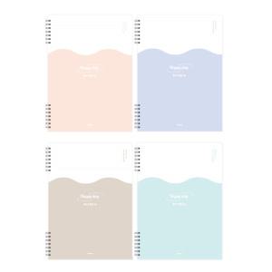 펜피아 3500 필기가 편한 노트 16절 스프링노트 낱권 줄 유선 공책 스프링위치 상단 하단