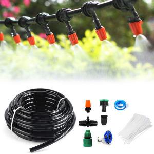 미스트 안개 노즐 점적호스 10m 20m 30m 굵은호스 외경11mm 내경8mm 농업 축산 양수기 고압 테이프 분수