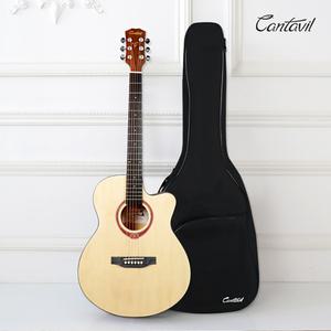칸타빌 통기타 ALLIE-100 OM바디 어쿠스틱 기타 풀패키지 8종 구성