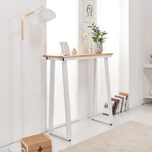 [자르파라]창가 벽 인테리어용 높은 원목 바테이블(90cm 2컬러) 홈바 식탁 홈카페 긴 미니 부엌