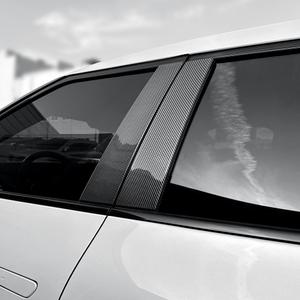 EV6 튜닝 용품 BC필러 커버 블랙 카본 몰딩