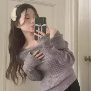 [코코블랑] 리즈 오프숄더 니트