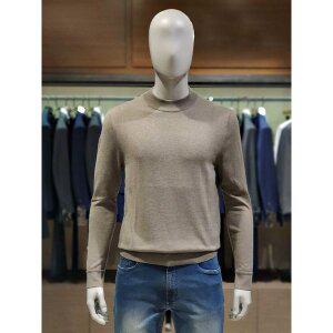 갤러리아 킨록 캐시미어 혼방 반폴라 모크넥 니트 카키 (TGY05)