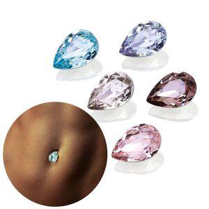 [가루비몰]가짜배꼽피어싱 페이크배꼽피어싱 큐빅 배꼽찌