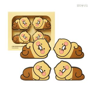 춘식이굿즈 차량용 도어가드 문콕 엎드린춘식이 4개입