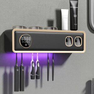 무선 칫솔 소독기 건조 가정용 살균기  UV 충전식 빠른 벽걸이 홀더 LED 디스플레이 욕실 액세서리 도구