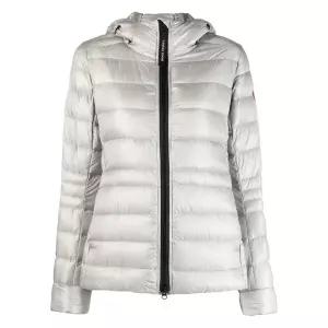 23FW 캐나다구스 여성 사이프레스 후드 집업 숏패딩 실버 2242W 200 STK