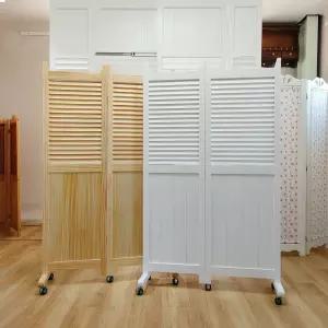 (가구야히메) 틈이보이지않는 153 원목바퀴 2단파티션