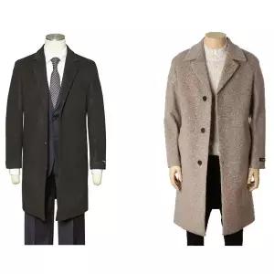 [롯데백화점]레노마 FW 레노마 다크그레이,네이비체크 2종택일 모직코트 RLDMBH58A74ADG