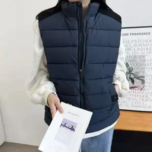 [리빌모아]남자 덕다운 베스트 데님 바지팬츠 오리털 패딩 조끼DJ VEP SOTT007M 네이비_P353754795