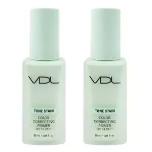 VDL 브이디엘 톤스테인 컬러 코렉팅 프라이머 메이크업베이스 민트 30ml 2개