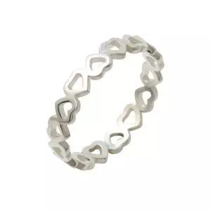 [NS홈쇼핑][미니아트] 하트 패션 레이어드 92.5 실버 은 반지[34072765]