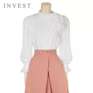 [인베스트] 진주쉬폰리본넥블라우스_VI3S1BL5001