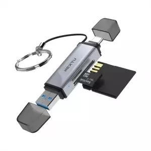 NEXTU 카리미 USB-A,C타입 SD Micro SD OTG지원 멀티 카드리더기 (9723TC-OTG) 빈컴