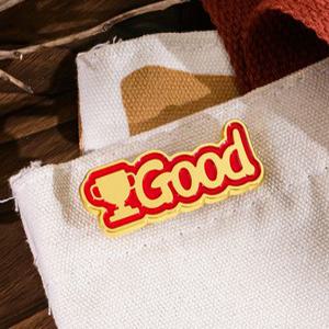 유치원 칭찬 굿 GOOD 뱃지 브로치 핀 가방 꾸미기