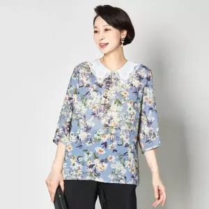 [마담엘레강스] 이노센스 레이스카라 인견 블라우스 K242BL05