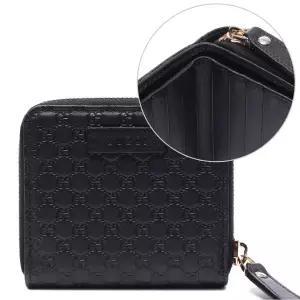 [구찌](마산점) 21FW 여성 마이크로시마 지퍼 반지갑 (449395_BMJ1G_1000_21F)