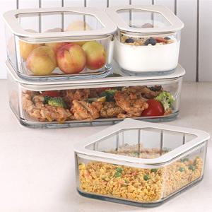 네오플램 원스텝 내열유리 반찬통