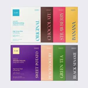 8가지맛! 닥터디엣 하이프로틴 단백질 쉐이크 다이어트 오리지널 초콜릿 딸기 바나나 자색고구마 피치요거트 녹차 흑임자