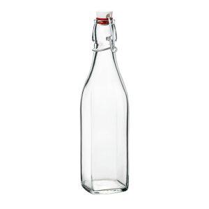 보르미올리 유리밀폐병 사각스윙 500ml 유리보틀 와인병 참기름 보관용기