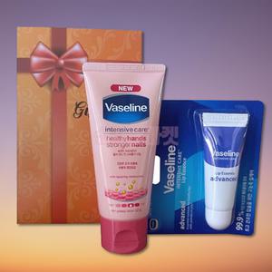 (박스포장) 바세린 핸드크림 +립에센스 립밤 어드밴스드 선물 세트 단체 대량