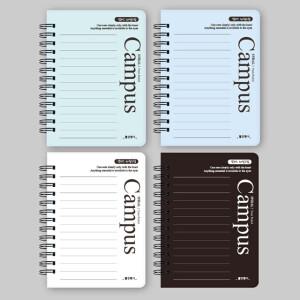 캠퍼스 PP커버 좌철 스프링 미니 수첩 라인 유선 미니 노트 포켓 핸디 수첩 90매 (랜덤) 15