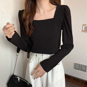 [국내자체제작] 로스틴 스퀘어넥 티셔츠