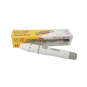 란조 채혈기 LANZO 사혈기 채혈침 란셋 5단계 깊이조절 혈당관리 당뇨용품