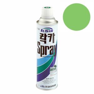 일신 락카 스프레이 뿌리는 페인트 연녹색 420ml