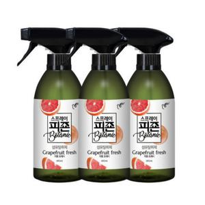 피죤 섬유탈취제 항균 보타닉 자몽프레시 490ml 3개