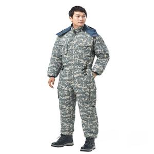 KSK-683 밀리터리 카모 타스란 얼룩이 우주복 스즈끼 일체형 작업복 방한복 낚시복