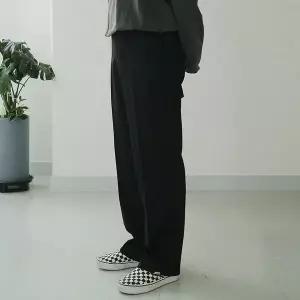 [하프클럽/맨즈북]S-5XL 남자 빅사이즈 카고바지 포켓 밴딩 와이드 슬랙스