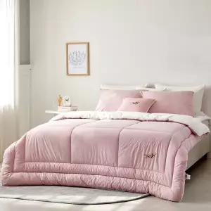 [롯데백화점]닥스 극세사 레고 핑크[8] 퀼트이불 싱글