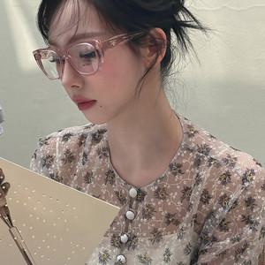 프라다 카리나 안경 긱시크 뿔테 가벼운 캣아이 핑크 여자 안경테 PR A18VF