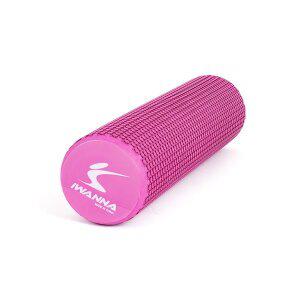 [아이워너] EVA 돌기 마사지 미니 폼롤러 60CM 라즈베리 퍼플 필라테스 요가 스트레칭 홈트