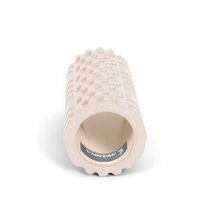 [아이워너] EVA 마사지 원형 미니 폼롤러 33cm 아이보리 크림 목 종아리 지압 요가 필라테스