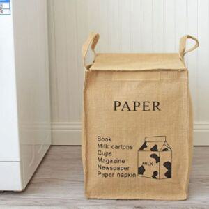 면마 분리수거함 PAPER 가정 이동 재활용 바구니 종이분리수거함 이동식분리수거함 분리수거바구니