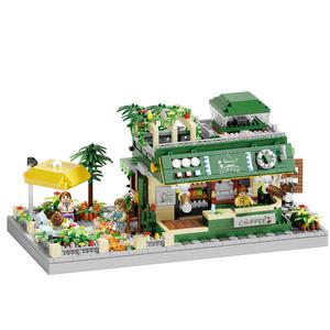 휴양지 식물카페 2200조각(PCS) 레고 호환 중국 L사 블록