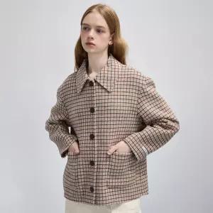 [본사직영]핸드메이드 체크 아웃포켓 자켓-LC41JK140