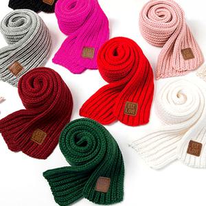 숏머플러 짧은목도리 얇은 쁘띠 니트 손뜨개 목도리