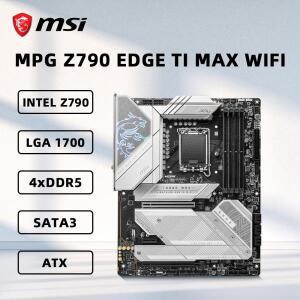 MSI MPG Z790 EDGE TI MAX 와이파이 마더보드, 지지대 i9-14900KF i7-12700K i5-13600K i5-12400F CPU, DDR