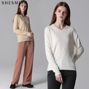 [쉬즈미스] 브이넥 니트 탑 (택가격118000원) (P003433898)