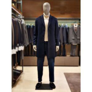 [갤러리아] 킨록 F/W 구스 탈부착 체스터 코트 네이비 (TIO55)