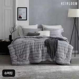 (슈퍼킹)에어룸 수면온감 보온기능성 극세사 침구세트(이불+패드+베개커버X2)