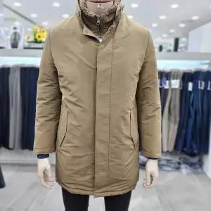 (모다인천점)라이트브라운 보아 에리 구스 다운 하프 코트/PLCT4272A_IC