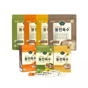 한닢쿡 동전육수 스틱형x3박스 총36포/코인형 50알 200g(맛선택)