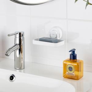 디허브 써니 화이트 비누받침 130 비누곽 홀더 트레이 받침대 거치대 케이스 걸이 홀더 흡착식 무타공 접시 욕실비누 수세미 물빠짐 세면대 화장실 샤워기 빨래 SOPK130-WH65